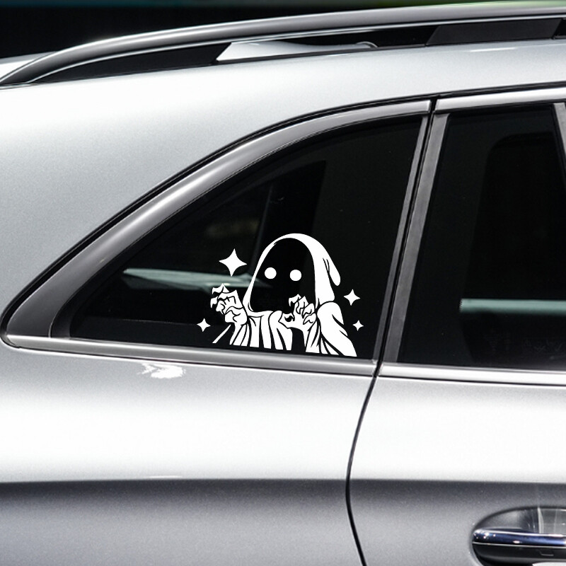 REAPER PEEKER Slatke anime naljepnice za automobile Urezane vinilne naljepnice za automobilski prozor, branik, vjetrobransko staklo, ukrasni dodaci za automobile za Audi BMW