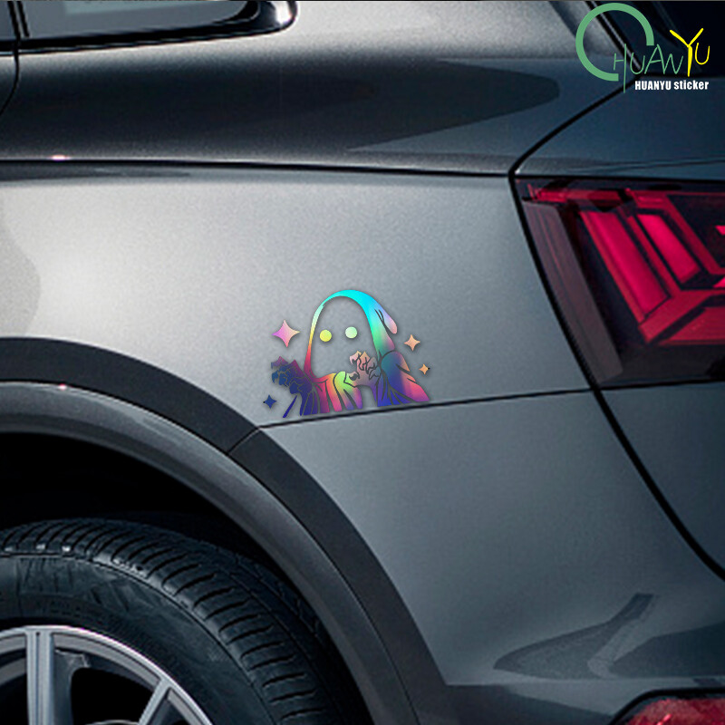 REAPER PEEKER Slatke anime naljepnice za automobile Urezane vinilne naljepnice za automobilski prozor, branik, vjetrobransko staklo, ukrasni dodaci za automobile za Audi BMW
