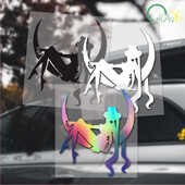 Autocolant pentru capac de combustibil, cu lună, autocolant pentru mașină, sticlă, capac pentru rezervor, autocolant decorativ