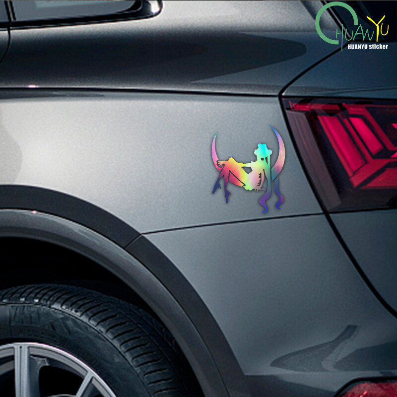 Autocolant pentru capac de combustibil, cu lună, autocolant pentru mașină, sticlă, capac pentru rezervor, autocolant decorativ