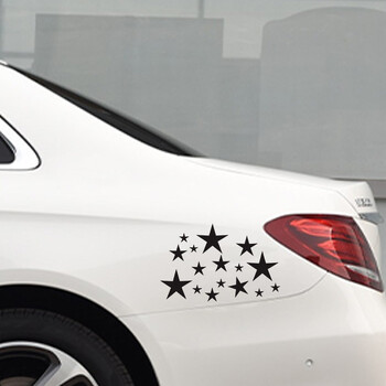 G077 20X13CM Vinyl Decal STARS Αυτοκόλλητο αυτοκινήτου Αδιάβροχο Auto Decors στο πίσω παράθυρο προφυλακτήρα αμαξώματος αυτοκινήτου