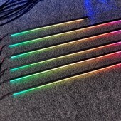 LED Symphony aukštos kokybės automobilio interjero lemputė LED 64 spalvų RGB akrilo optinio pluošto juostelė, skirta pakeisti