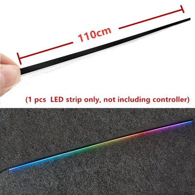 LED Symphony aukštos kokybės automobilio interjero lemputė LED 64 spalvų RGB akrilo optinio pluošto juostelė, skirta pakeisti