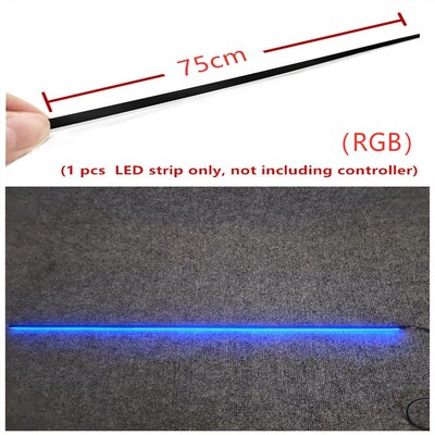 Για λωρίδα φωτός περιβάλλοντος αυτοκινήτου 64 έγχρωμες ακρυλικές ταινίες RGB πλήρους χρωμάτων Αξεσουάρ αντικατάσταση εσωτερικού αυτοκινήτου