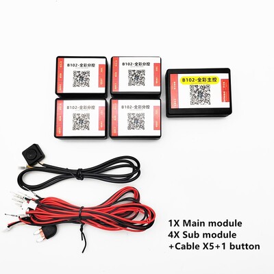 Για λωρίδα φωτός περιβάλλοντος αυτοκινήτου 64 έγχρωμες ακρυλικές ταινίες RGB πλήρους χρωμάτων Αξεσουάρ αντικατάσταση εσωτερικού αυτοκινήτου