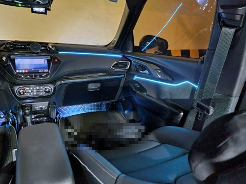 Για λωρίδα φωτός περιβάλλοντος αυτοκινήτου 64 έγχρωμες ακρυλικές ταινίες RGB πλήρους χρωμάτων Αξεσουάρ αντικατάσταση εσωτερικού αυτοκινήτου