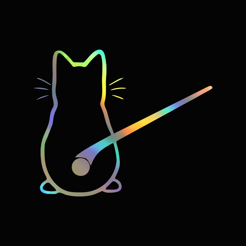 Autocolante pentru interiorul mașinii Design artistic Autocolante distractive pentru mașină cu pisici Geam din spate Decorarea mașinii Autocolante și autocolante pentru stilul mașinii