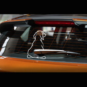 Juokingi šuns judančios uodegos automobilio lipdukai langų valytuvų lipdukai šunų lipdukai automobilio galinis lipdukas valytuvo uodegos lipdukai priekinis stiklas Įdomūs