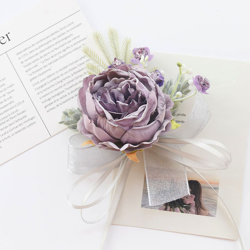 Set ruža za vjenčanje na zapešću i boutonniere za mladenku, djeverušu, muškarca, mladoženju, crvenu ružu Vjenčano cvijeće Dodaci Pr