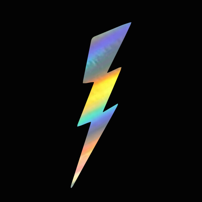 WaveHands 5,8X16CM Lightning Cartoon τρισδιάστατο βινύλιο με γρατσουνιές απόφραξη διακοσμητικά αξεσουάρ Αυτοκόλλητο Αυτοκόλλητο αυτοκινήτου