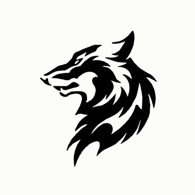 WaveHands 24 εκ. Αυτοκόλλητα αυτοκινήτου με μοτίβο λύκου Χαλκομανίες Αδιάβροχο βινύλιο Funny Auto αυτοκόλλητο από ανθρακονήματα Αυτοκίνητα Αξεσουάρ διακόσμησης