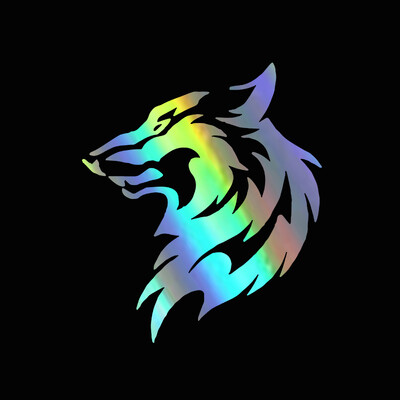 WaveHands 24 εκ. Αυτοκόλλητα αυτοκινήτου με μοτίβο λύκου Χαλκομανίες Αδιάβροχο βινύλιο Funny Auto αυτοκόλλητο από ανθρακονήματα Αυτοκίνητα Αξεσουάρ διακόσμησης