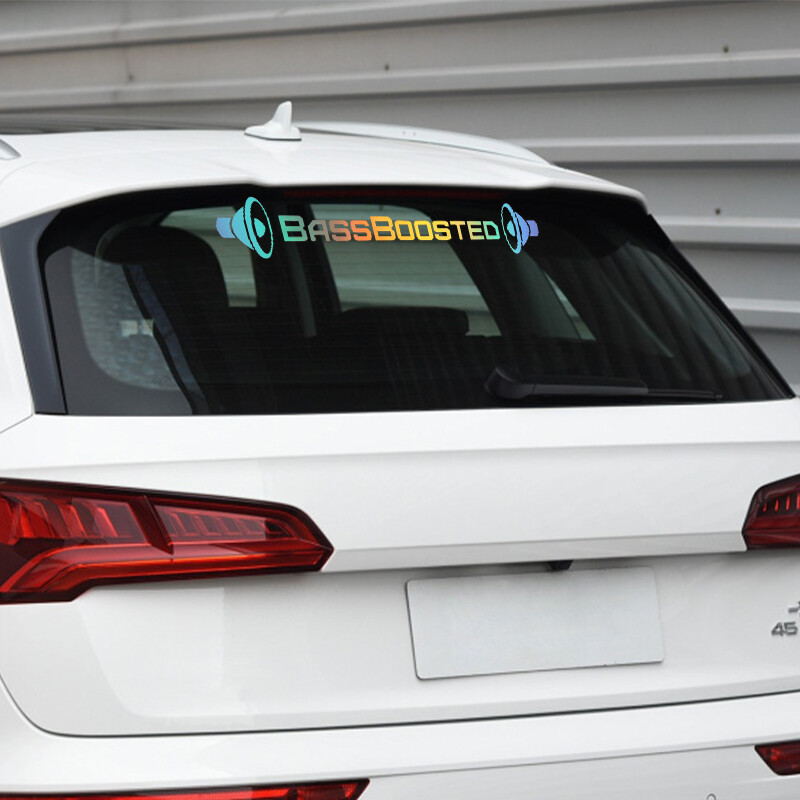 G069 Dizajn automobila Funny BassBoosted Bass Boosted Automobilske vinilne naljepnice Naljepnice za karoseriju PVC rezbarene vinilne naljepnice Dodatak za automobil