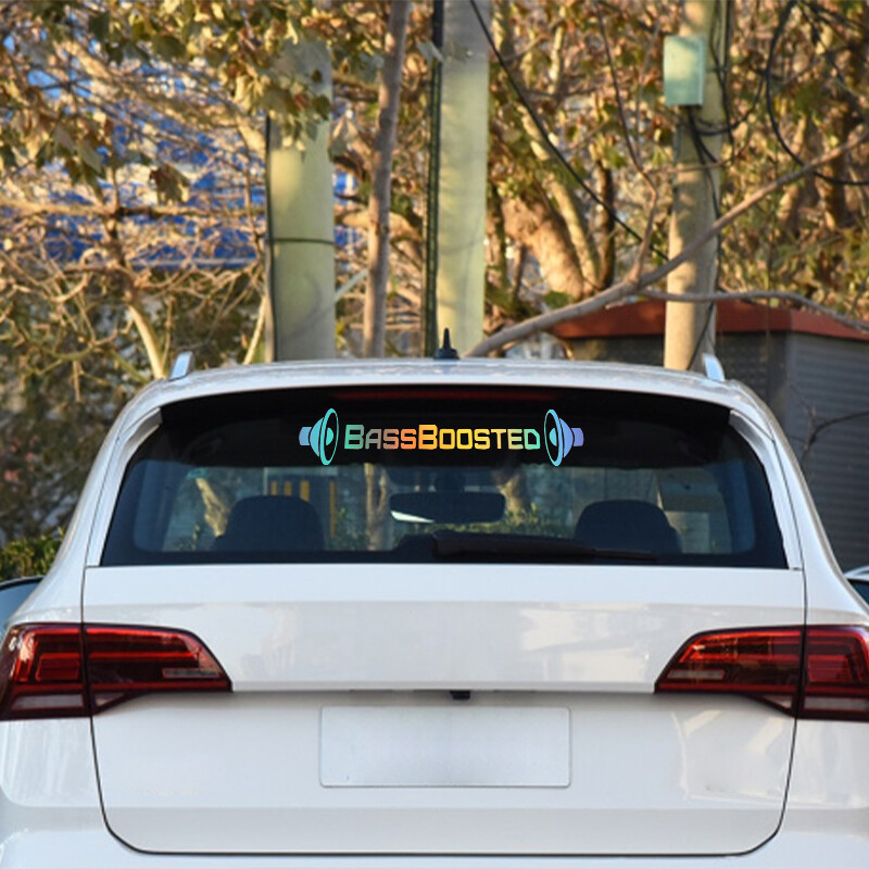 G069 Dizajn automobila Funny BassBoosted Bass Boosted Automobilske vinilne naljepnice Naljepnice za karoseriju PVC rezbarene vinilne naljepnice Dodatak za automobil
