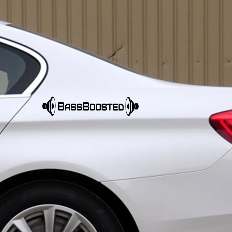 G069 Dizajn automobila Funny BassBoosted Bass Boosted Automobilske vinilne naljepnice Naljepnice za karoseriju PVC rezbarene vinilne naljepnice Dodatak za automobil
