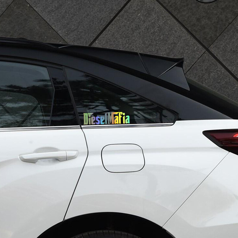 G067 12X3CM dyzelinių mafijos vinilinių automobilių lipdukų lipdukai juodi/sidabriniai/lazeriniai