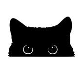 1 τεμάχιο Hot Αυτοκόλλητο Αυτοκινήτου Αξεσουάρ Η φτωχή γάτα κλέβει με μεγάλα μάτια Ρολόι Vinyl Car Styling κάλυμμα αδιάβροχο PVC