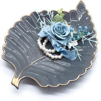 Yannew Dusty Blue Wedding Wrist Corsage Boutonniere for Bridesmaid Groom Prom Party Prom Party Βραχιόλια με λουλούδια Βραχιόλια για επιστροφή στο σπίτι