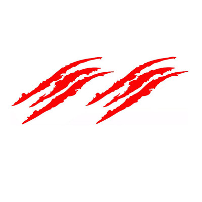 HungMieh Auto naljepnica 3D 40*12cm Monster naljepnica Ogrebotine Oznake kandži Auto naljepnice na automobilu Crna Srebrna Crvena