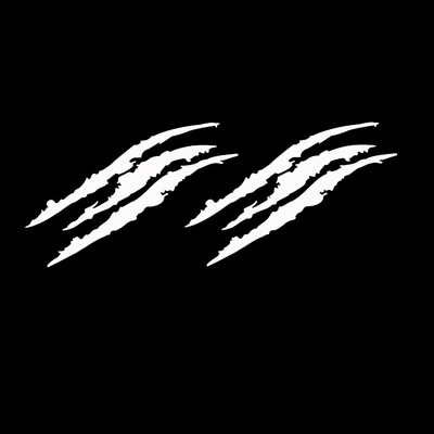 HungMieh Auto naljepnica 3D 40*12cm Monster naljepnica Ogrebotine Oznake kandži Auto naljepnice na automobilu Crna Srebrna Crvena