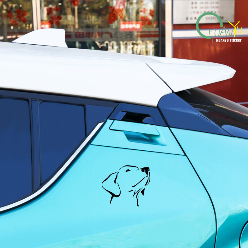 Smiješni labrador retriver Vodootporne naljepnice za automobile Automobili Motocikli Vanjski dodaci Izgrebano sklonište Vinilne naljepnice
