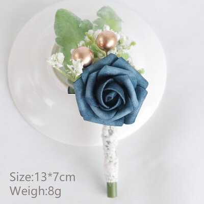 Boutonniere za mladoženju Corsage Wedding Rose Umjetni muški broš Cvijeće Odijela Dekoracija Prom Bračni dodaci