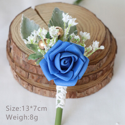Boutonniere za mladoženju Corsage Wedding Rose Umjetni muški broš Cvijeće Odijela Dekoracija Prom Bračni dodaci