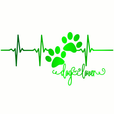 Motociklistička naljepnica Otisak mačje šape i Love The Dog Otisak šape Znak Moto Auto naljepnica Smiješni JDM vinil na stilu automobila