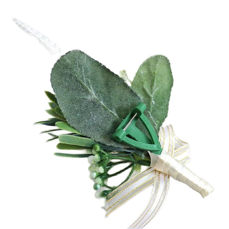 1PC Boutonniere Cvijeće Corsage Pin Boutonniere Buttonle Muškarci Vjenčana narukvica Vjenčane djeveruše Gumb Svjedoci Corsage