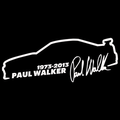 Vinilna naljepnica za automobil 13*5cm Paul Walker Brzi i žestoki Modna reflektirajuća naljepnica na automobilu Smiješne 3D naljepnice Naljepnice Stil automobila