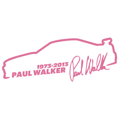 Vinilna naljepnica za automobil 13*5cm Paul Walker Brzi i žestoki Modna reflektirajuća naljepnica na automobilu Smiješne 3D naljepnice Naljepnice Stil automobila