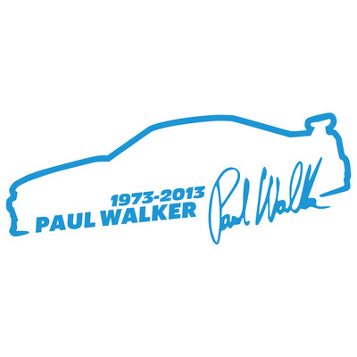 Vinilna naljepnica za automobil 13*5cm Paul Walker Brzi i žestoki Modna reflektirajuća naljepnica na automobilu Smiješne 3D naljepnice Naljepnice Stil automobila