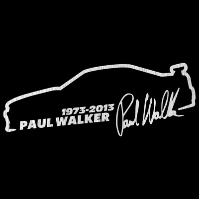 Vinilna naljepnica za automobil 13*5cm Paul Walker Brzi i žestoki Modna reflektirajuća naljepnica na automobilu Smiješne 3D naljepnice Naljepnice Stil automobila