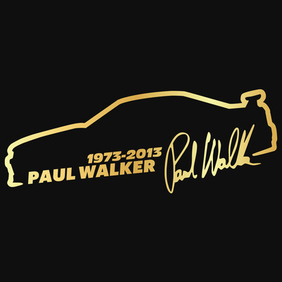 Vinilna naljepnica za automobil 13*5cm Paul Walker Brzi i žestoki Modna reflektirajuća naljepnica na automobilu Smiješne 3D naljepnice Naljepnice Stil automobila