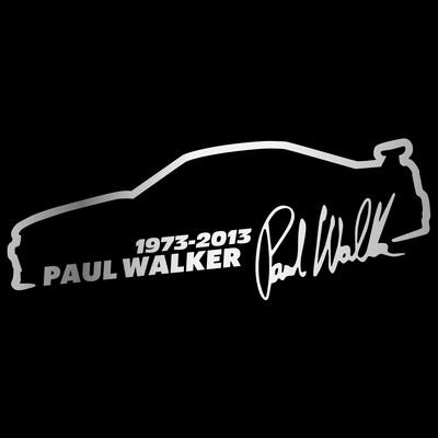Vinilna naljepnica za automobil 13*5cm Paul Walker Brzi i žestoki Modna reflektirajuća naljepnica na automobilu Smiješne 3D naljepnice Naljepnice Stil automobila