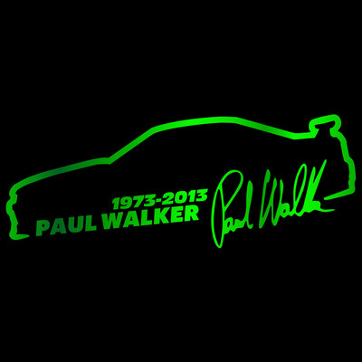 Vinilna naljepnica za automobil 13*5cm Paul Walker Brzi i žestoki Modna reflektirajuća naljepnica na automobilu Smiješne 3D naljepnice Naljepnice Stil automobila