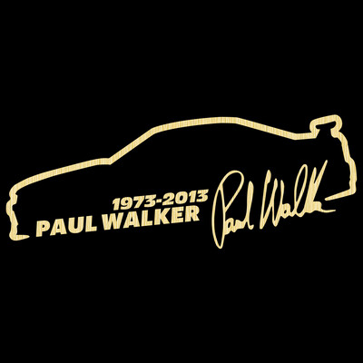 Vinilna naljepnica za automobil 13*5cm Paul Walker Brzi i žestoki Modna reflektirajuća naljepnica na automobilu Smiješne 3D naljepnice Naljepnice Stil automobila