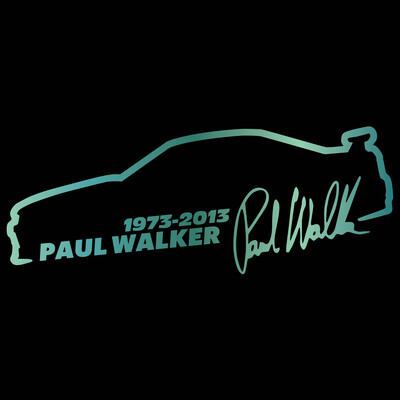 Vinilna naljepnica za automobil 13*5cm Paul Walker Brzi i žestoki Modna reflektirajuća naljepnica na automobilu Smiješne 3D naljepnice Naljepnice Stil automobila