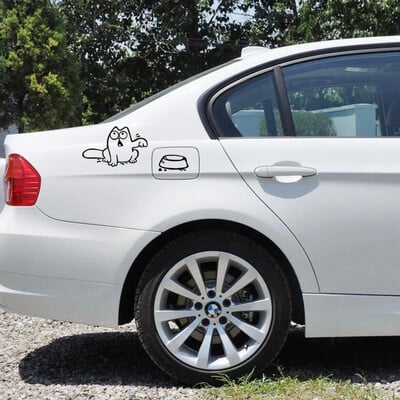 Autocolante și decalcomanii pentru capac de combustibil cu desene animate cu stil de mașină Accesoriile de alimentare pentru Ford Focus 2 Volkswagen Polo Golf Skoda