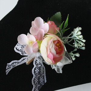 JaneVini 2023 Koreja Kāzu līgavainis Boutonniere Vīriešu uzvalks pogcaurums Korsāža piespraudes Mākslīgā aproce Ziedi Kāzu aksesuāri