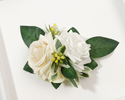 Naujos dirbtinės gėlės Boutonniere riešo korsažo sagos vestuvinės nuotakos kostiumo liudytojų priedai