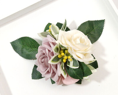 Naujos dirbtinės gėlės Boutonniere riešo korsažo sagos vestuvinės nuotakos kostiumo liudytojų priedai