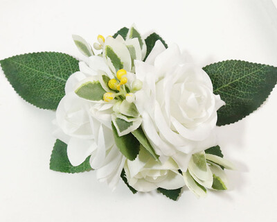 Naujos dirbtinės gėlės Boutonniere riešo korsažo sagos vestuvinės nuotakos kostiumo liudytojų priedai