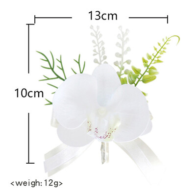 Boutonniere ir riešo korsažas Vestuvių jaunikis Krūtinė Nuotaka Atvartas Vestuvinė Banketinė Suknelė Krūtinė Smeigtukas Nuotakos Imitacija Gėlė