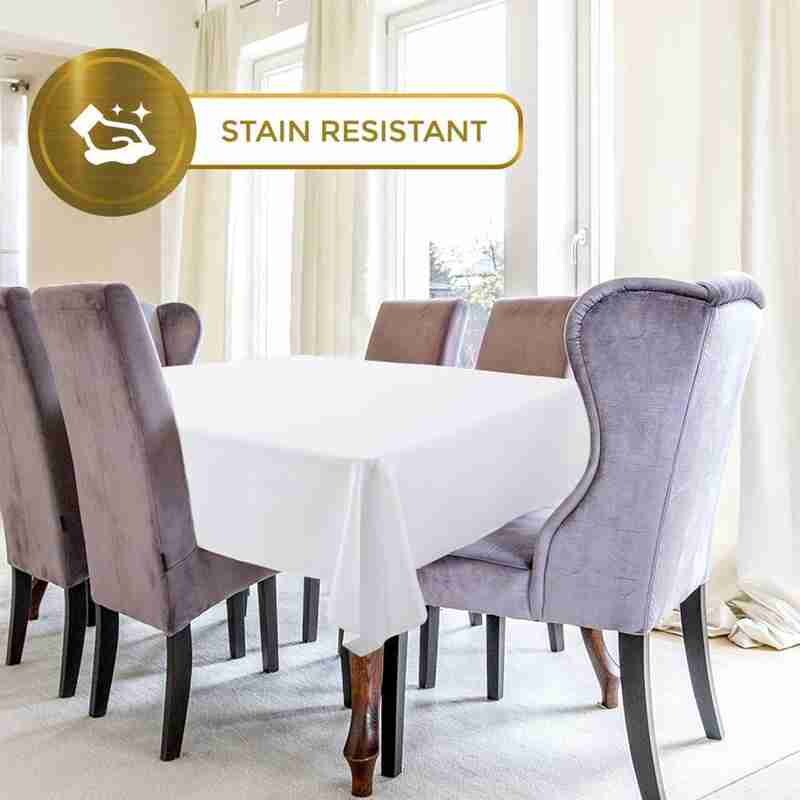 1kom bijeli stolnjak hotelski banket svadbena zabava čiste boje pravokutnik sjajni stolnjak stolnjak za blagovaonicu stolić za kavu
