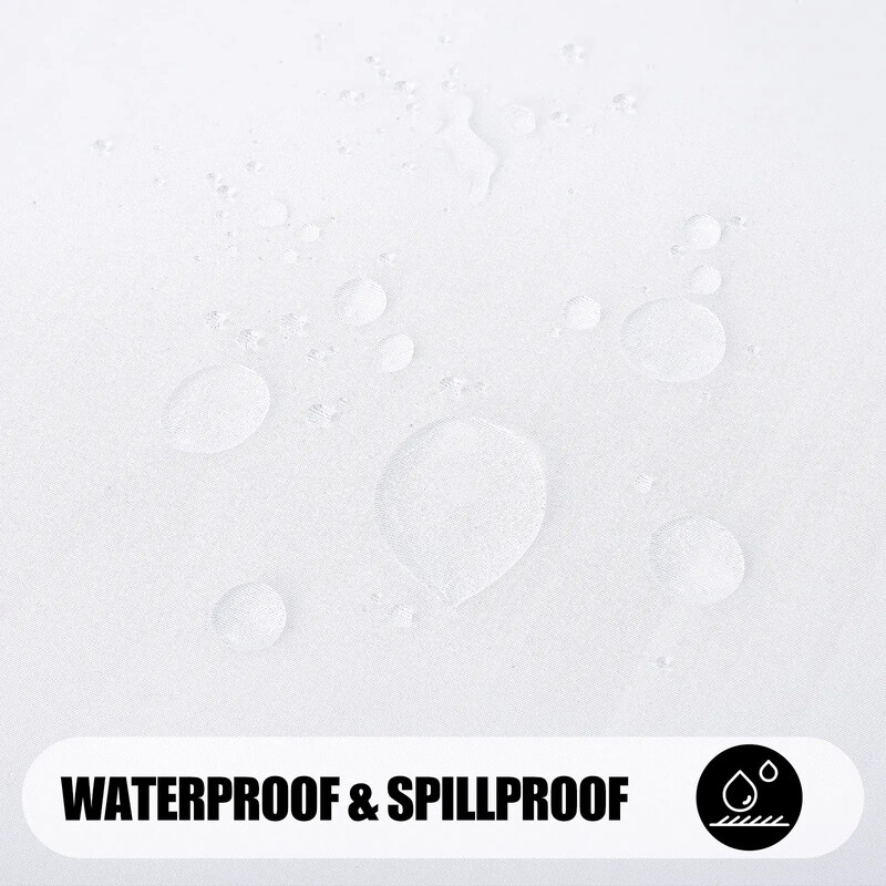 Bijeli stolnjak Vodootporni poliesterski stolnjak otporan na ogrebotine Ukrasni pokrivač za stol od perive tkanine Kućna večera Buffet Party