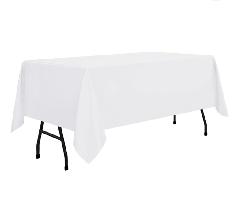 Fehér asztalterítő vízálló karcolásgátló poliészter asztalterítő dekoratív mosható szövet asztaltakaró otthoni svédasztalos buli
