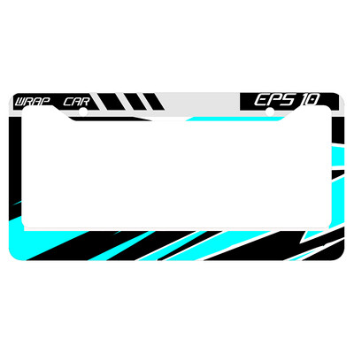 valstybinio numerio rėmelis su šaunia spalvų schema, skirta Pasaulio ralio formulės lenktynėms. Asmeninį valstybinio numerio dangtelį galima pridėti su tekstu 1