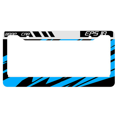 valstybinio numerio rėmelis su šaunia spalvų schema, skirta Pasaulio ralio formulės lenktynėms. Asmeninį valstybinio numerio dangtelį galima pridėti su tekstu 1