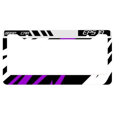 valstybinio numerio rėmelis su šaunia spalvų schema, skirta Pasaulio ralio formulės lenktynėms. Asmeninį valstybinio numerio dangtelį galima pridėti su tekstu 1